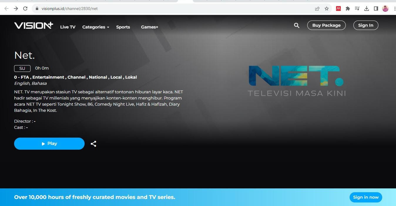 aplikasi live streaming net tv