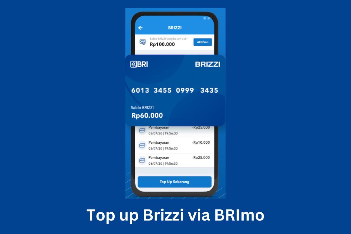 cara top up brizzi lewat hp