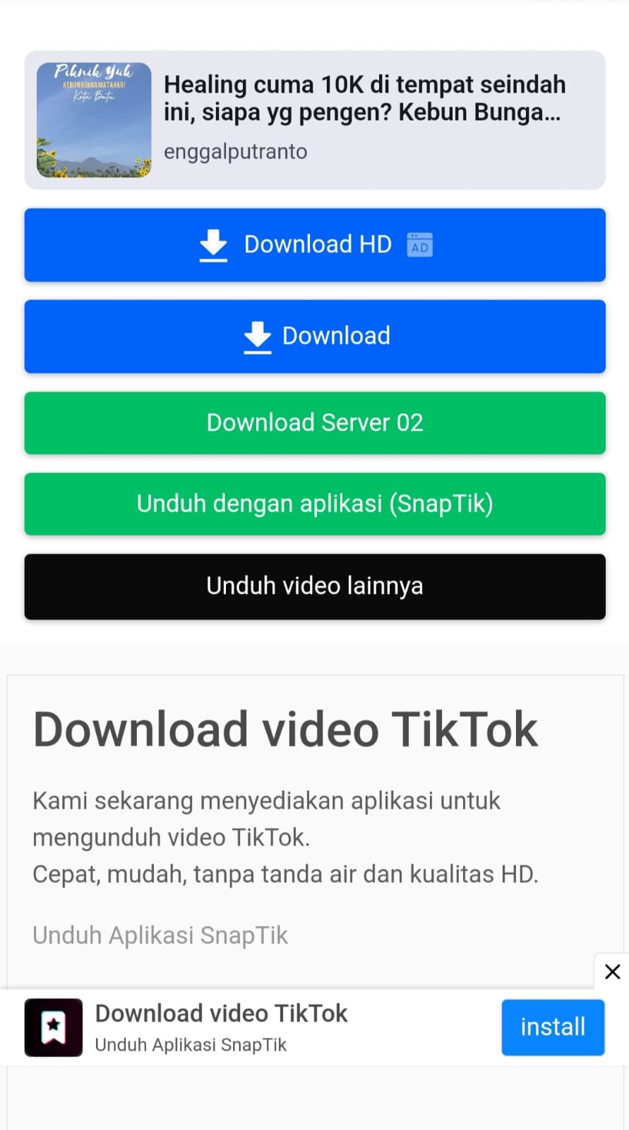 download video tiktok hd tanpa watermark