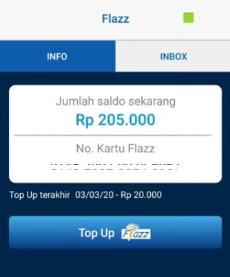 top up flazz di m bca